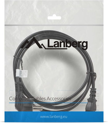 Lanberg IEC C13 - Schuko Cable 1.8m Μαύρο CA-C13C-11CC-0018-BK