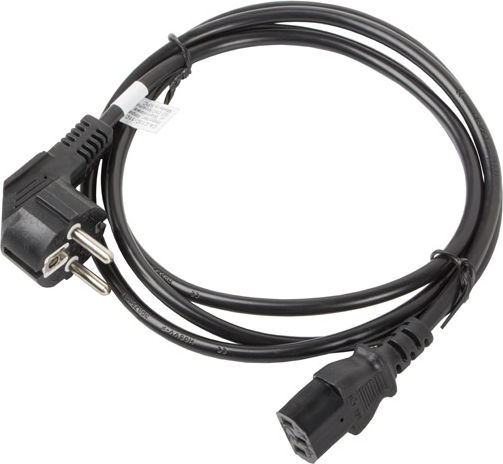 Lanberg IEC C13 - Schuko Cable 1.8m Μαύρο CA-C13C-11CC-0018-BK