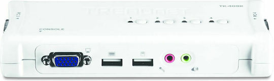 Trendnet TK-409K KVM & Data Switch με Audio / USB / VGA