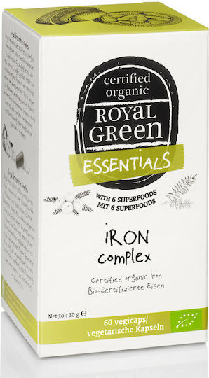 AM Health Royal Green Complex Organic de Fier cu Vitamina C 60 Capsule Pe Bază De Plante