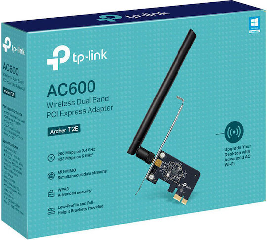 TP-LINK v1 Ασύρματη Κάρτα Δικτύου Wi‑Fi 5 (600Mbps) PCI-e