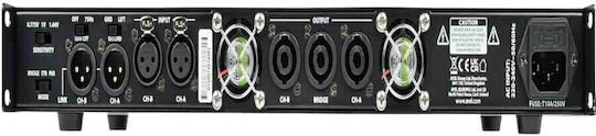 Citronic D1000 Commercial Power Amplifier 2 Channels 500W/4Ω 300W/8Ω 500W/100V Black