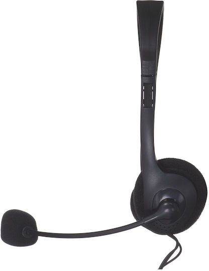 Defender Aura 102 3.5mm Auf dem Ohr Multimedia-Headsets mit Mikrofon und Verbindung 3,5 mm Klinke in Schwarz Farbe