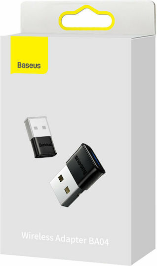Baseus BA04 USB Bluetooth 5.0 Adapter με Εμβέλεια 20m