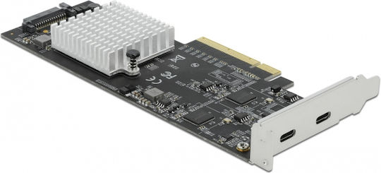 DeLock Κάρτα PCIe σε 2 θύρες Type-C / USB 3.2