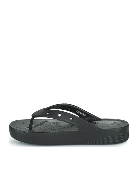 Classic Flip Women's Platform Flip Flops Black
