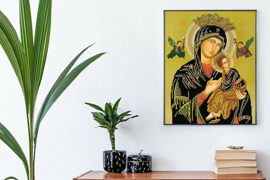 Diamond Dotz Παναγία Διαρκούς Βοηθείας Diamond Painting Canvas Kit 50x40cm