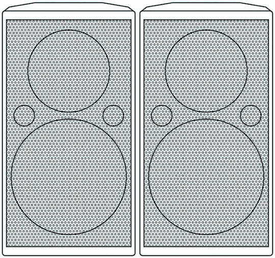 Citronic CX-8086B Passive Pair PA Speakers 80W with Woofer 6.5" 19.4x21.2x36.4cm.