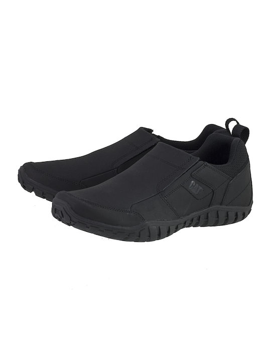 Opine Men's Anatomic Leather Casual Shoes Black