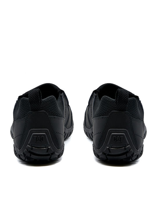 Opine Men's Anatomic Leather Casual Shoes Black