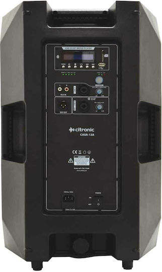 Citronic CASA-12A 178.112UK Αυτοενισχυόμενο Ηχείο PA 280W με Woofer 12" 37.5x34x61εκ.