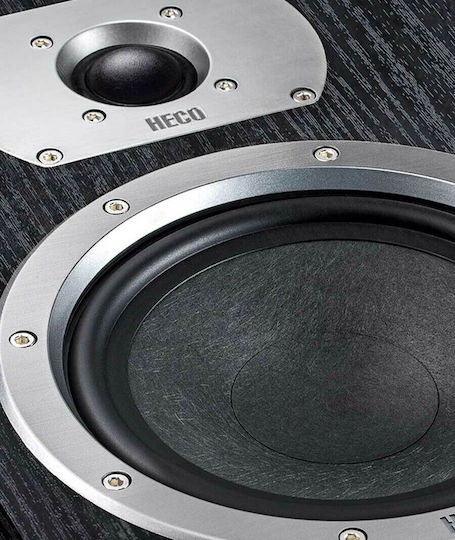 Heco Victa Prime 202 D1345820P Двойка Hi-Fi Говорители Bookself 65W 2 Брой шофьори Ш16.7xД23.5xВ26.5см. Черен
