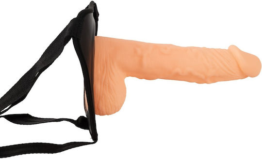 Nanma Excellent Power Erection Assistant Hollow Strap-On Harness with Dildo 24cm in skin color