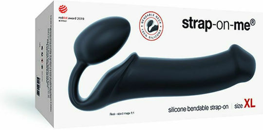Strap On Me Strapless Strap On Dildo Size XL Strapless Strap On με Dildo σε Μαύρο Χρώμα