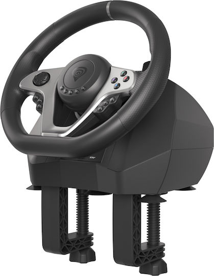 Genesis Seaborg 400 Steering Wheel with Pedals for PC / PS3 / PS4 / Switch / XBOX 360 / XBOX One with 900° Rotation