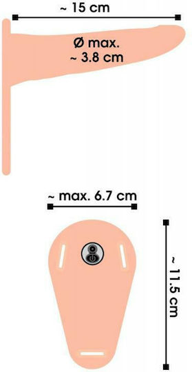 You2Toys Harness με Dildo και Δόνηση σε Μαύρο Χρώμα