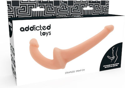 Addicted Toys Strapless Strapon Strap On with Dildo Flesh