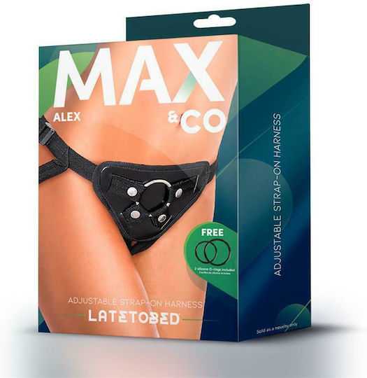 LateToBed Max & Co Alex Harness σε Μαύρο Χρώμα
