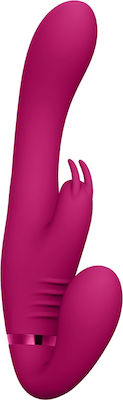 Vive Suki Strapless Strap On with Dildo with Vibration Pink