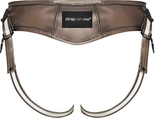 Strap On Me Leatherette Desirous Harness Harness σε Γκρι Χρώμα