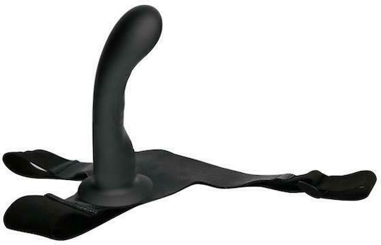 Baile Strap-On Silicone Dildo Арсенал с Единично Дилдо 16см в Черен цвят