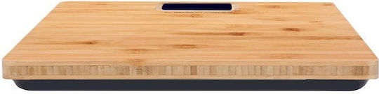 Bamboo 28x28x3cm Ψηφιακή Ζυγαριά 180kg Καφέ