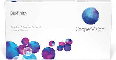 Cooper Vision Biofinity 3 Μηνιαίοι Φακοί Επαφής Σιλικόνης Υδρογέλης