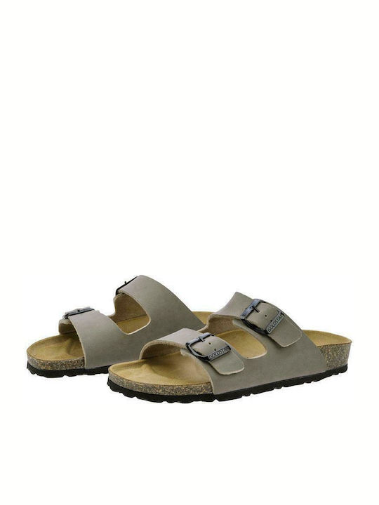 Goldstar Damen Flache Sandalen Anatomisch Taupe