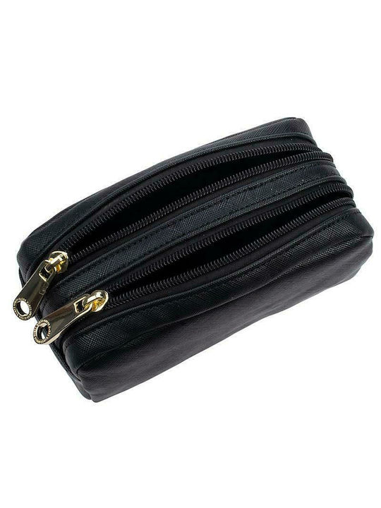 Toiletry Bag in Black color 17cm