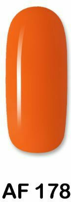 Aloha Fashion Хибриден Лак за Нокти AF 178 Dark Orange 15мл 1бр