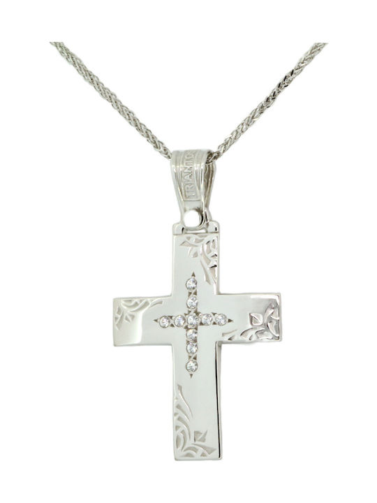 Triantos Women's White Gold Cross 14K 1.1.1216 1.1.1216-Λ