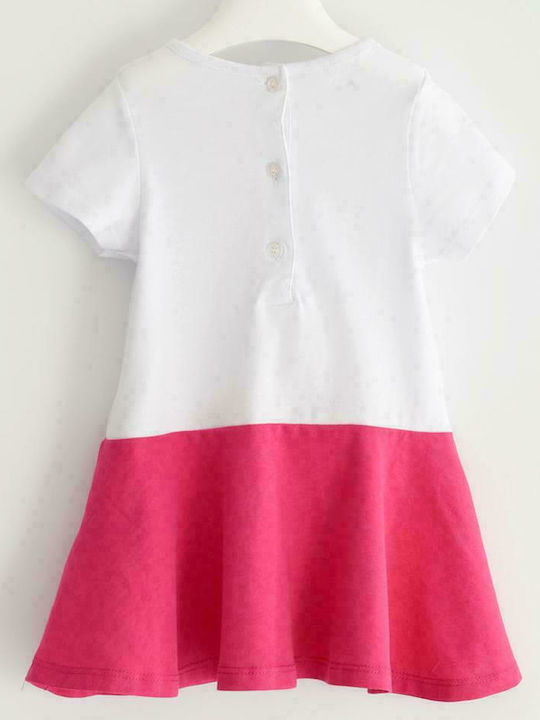 iDO Kids Dress Short Sleeve Fuchsia