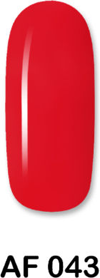 Aloha Fashion Semi-Permanent Nail Polish AF 043 Coral Red 15ml 1pcs