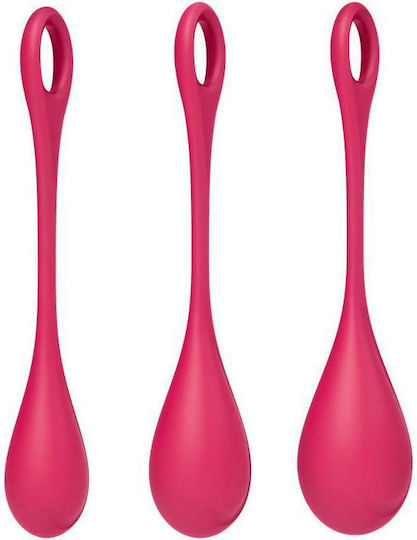 Satisfyer Yoni Power 1 Κολπικές Μπάλες 3τμχ Red