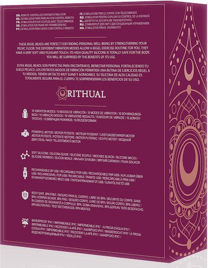 Rithual Rechargeable Kegel Balls Κολπικές Μπάλες με Δόνηση Φούξια