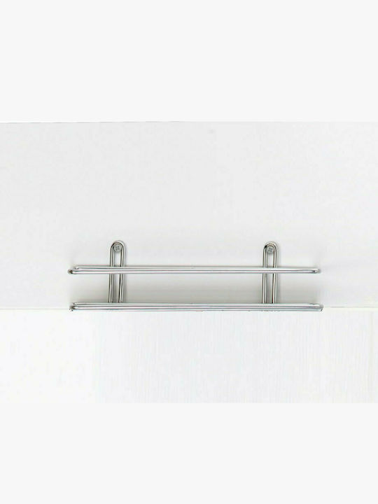 Tekno-Tel 455.LM004 Wall Mounted Bathroom Shelf Inox 25x11x7cm Silver