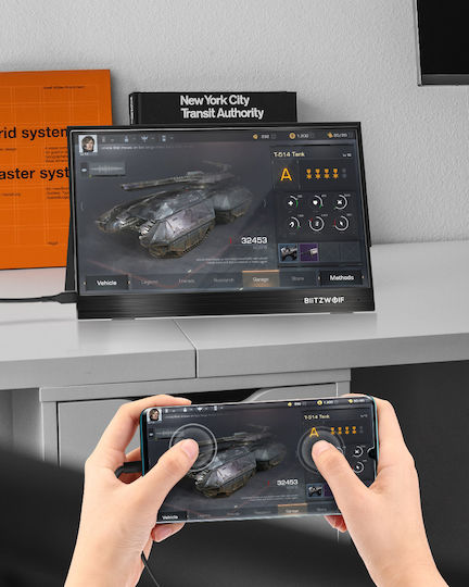 BlitzWolf BW-PCM2 IPS Touch Преносим Монитор 13.3" FHD 1920x1080