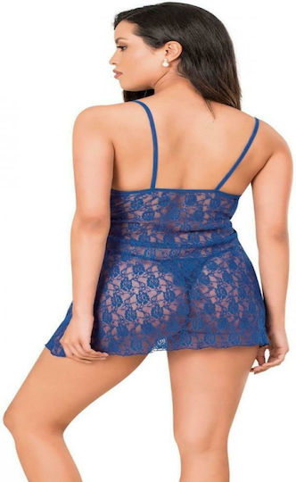 Moongirl 298 Nora Σετ Sexy Babydoll Baby Doll Blue