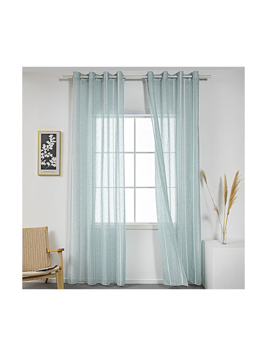 Beauty Home Κουρτίνα με Τρουκς 8441 Βεραμαν 140x270εκ.