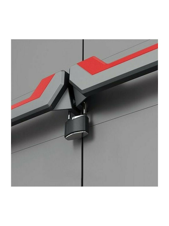 Δίφυλλη Ντουλάπα Stilo High Πλαστική με 3 Ράφια 68x39x173εκ.