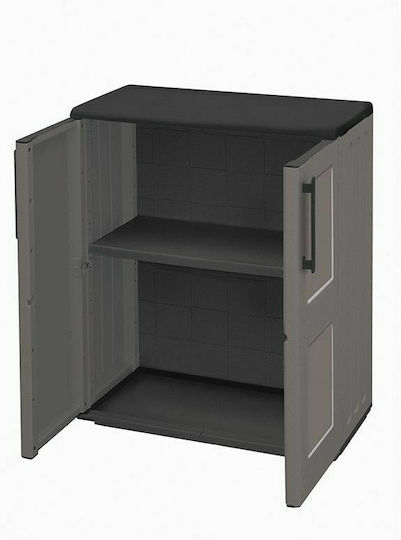 Double Door Wardrobe Plastic with 1 Shelf 68x37x84cm