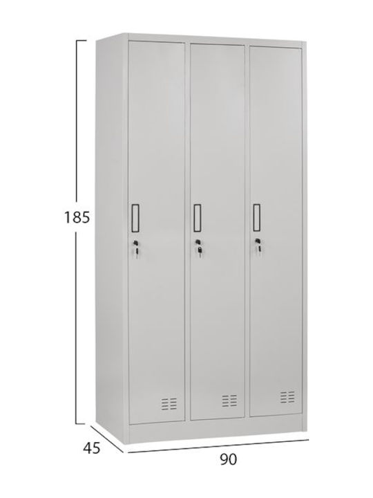 Шкаф Метал с 6 шкафчета 90x45x185бр