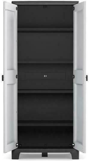 Dulap Dublu-Foi Titan High din Polipropilenă cu 4 Rafturi cu Rafturi 80x44x182 cm