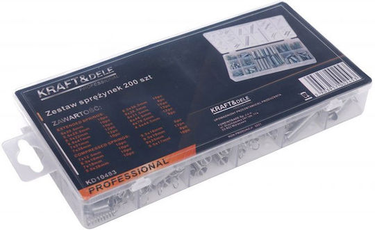 Kraft & Dele KD10483 Ελατήριο Σετ 200τμχ