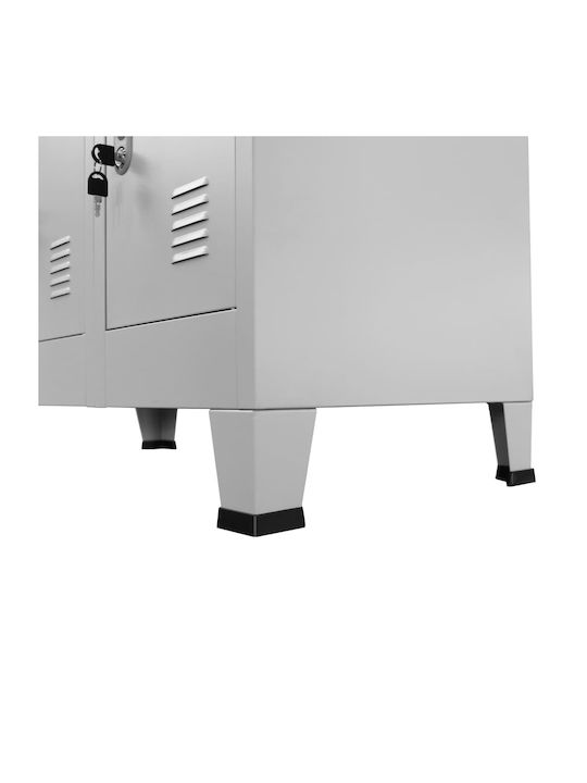 Шкаф Метал с 12 шкафчета 90x45x180бр