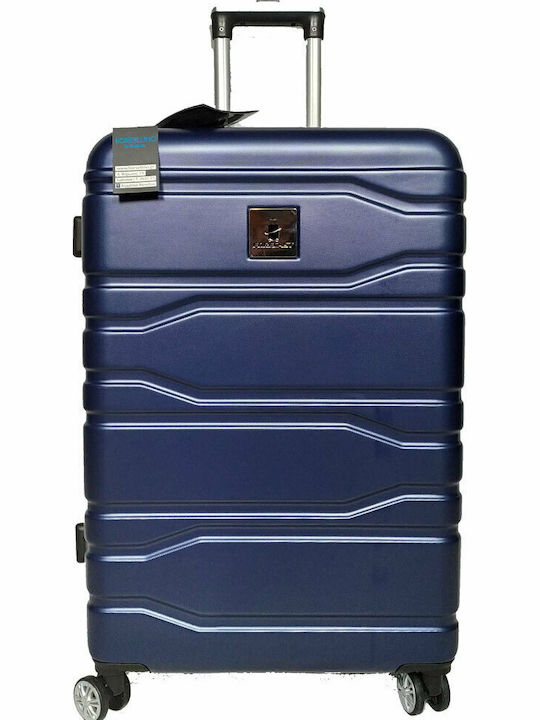 Forecast Cabin Hard Blue Suitcase With 4 Wheels Height 55cm
