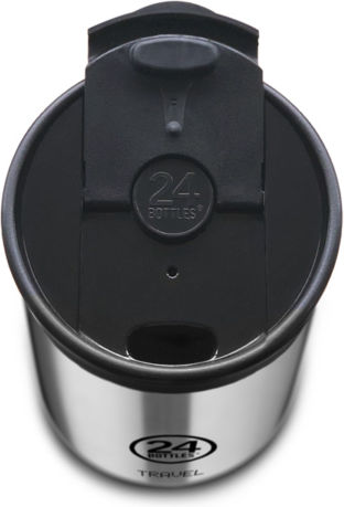 24Bottles Travel Tumbler Glass Thermos Bottle Stainless Steel BPA Free 600ml Black
