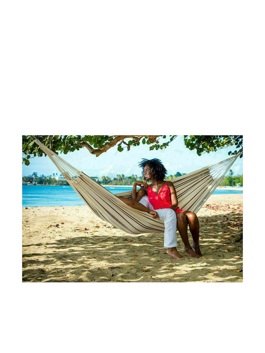 Amazonas Barbados Αιώρα Διπλή Υφασμάτινη Cappuccino 230x150εκ.