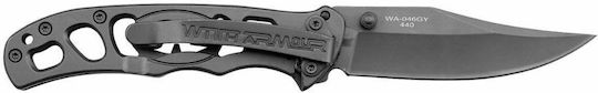 AlpinPro Alligator Pocket Knife Gray