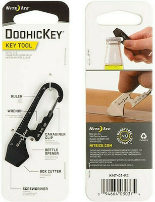 Niteize Doohickey Key Multi-tool Tool Black with Blade made of Stainless Steel